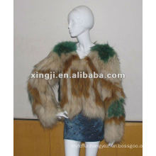 real raccoon dog fur coat